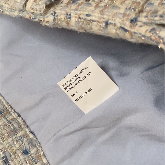 Blue mini skirt skort set and white button down top size 4 Small Meduim - Picture 5 of 6